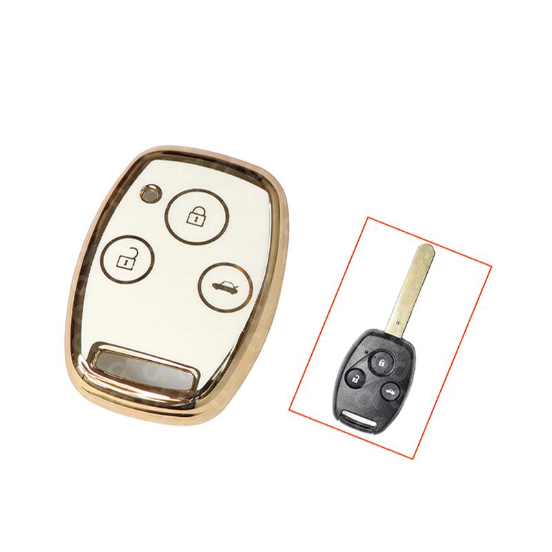 Nano High Quality Cover for China Car Remote Key 3 Buttons white