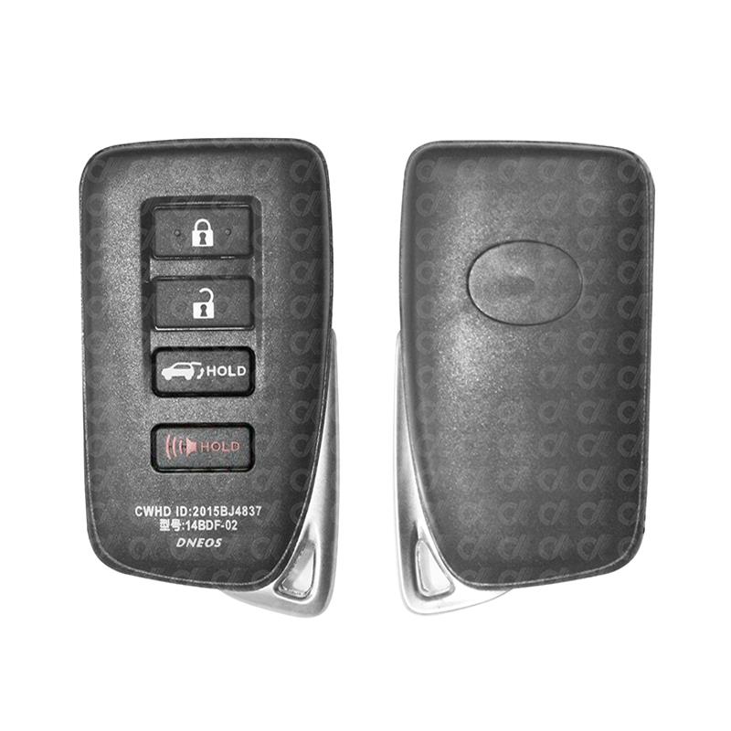 Lexus LX570 NX300 RX350 Aftermarket Smart Remote Key Shell 4 Buttons