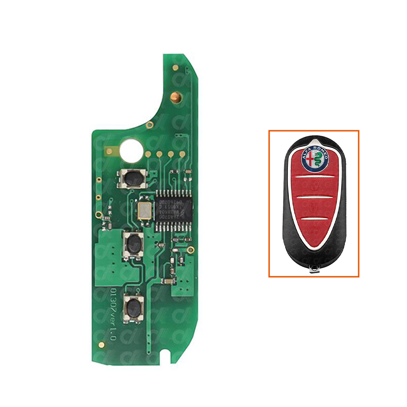 Para Alfa Romeo 147 156 166 Gt 2 Botón Llave Plegable Carcasa Con Blanco Hoja EB - Foto 8