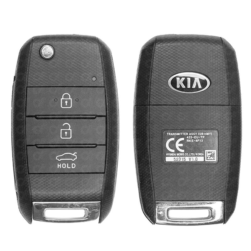 KIA Rio 2014-2016 Genuine Used Flip Remote Key 3 Buttons 433MHz 95430-1W043