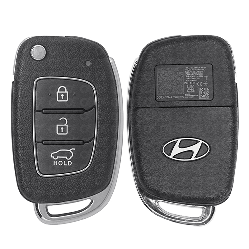 Hyundai Creta 2024 Genuine Without Bag Flip Remote Key 3 Buttons 433 ...